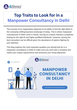 Top Traits to Look for in a Manpower Consultancy in Delhi