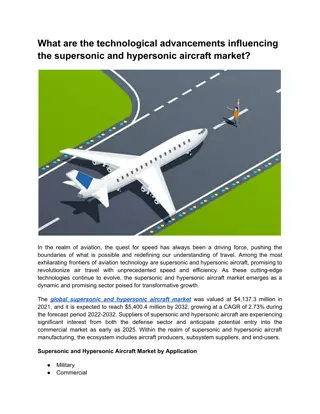 Technological advancements in supersonic and hypersonic aircraft market