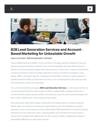 B2B Lead Generation Services