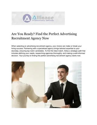 Find the Perfect Advertising Recruitment Agency Now