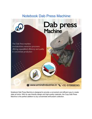 Dab press machine