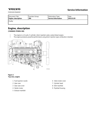 Volvo EC55 Compact Excavator Service Repair Manual Instant Download