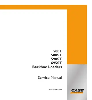 CASE 580ST Backhoe Loader Service Repair Manual Instant Download