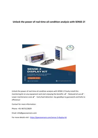 Unlock the power of real-time oil condition analysis with SENSE