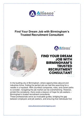 Find Your Dream Job with Birmingham’s Trusted Recruitment Consultant