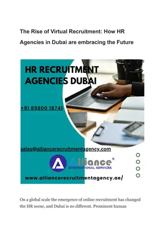 The Rise of Virtual Recruitment How HR Agencies in Dubai are Embracing the Future