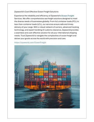 Zipaworld’s Cost-Effective Ocean Freight Solutions