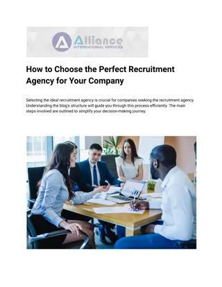 How to Choose the Perfect Recruitment Agency for Your Company