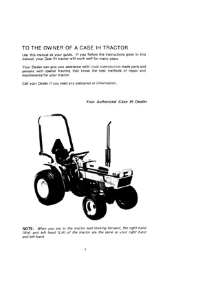 Case IH 235 235H Tractor Operator’s Manual Instant Download (Publication No.9-12461)