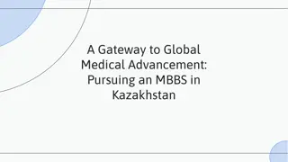 Pursue an MBBS in Kazakhstan