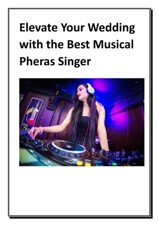 Elevate Your Wedding with the Best Musical Pheras Singer