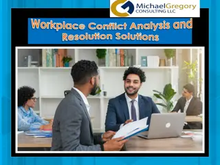 Workplace Conflict Analysis and Resolution Solutions