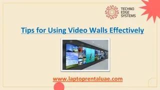 Tips for Using Video Walls Effectively