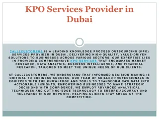 KPO Services Provider in Dubai
