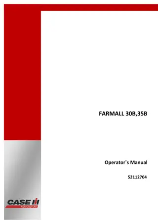 Case IH Farmall 30B Farmall 35B Tractor Operator’s Manual Instant Download (Publication No.52112704)