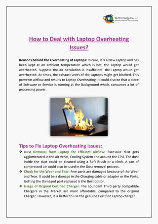 How to Deal with Laptop Overheating Issues?