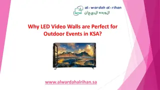 Why LED Video Walls are Perfect for Outdoor Events in KSA?