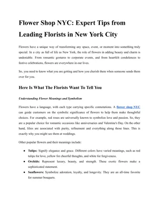 Flower Shop NYC_ Expert Tips from Leading Florists in New York City