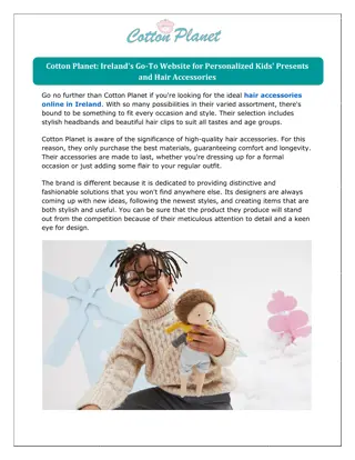 Cotton Planet Ireland's Go-To Website for Personalized Kids' Presents and Hair Accessories
