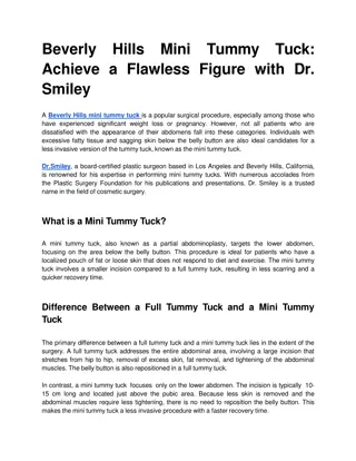 Beverly Hills Mini Tummy Tuck_ Achieve a Flawless Figure with Dr. Smiley