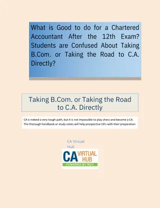 What is good to do for a Chartered Accountant after the 12th exam.pdf