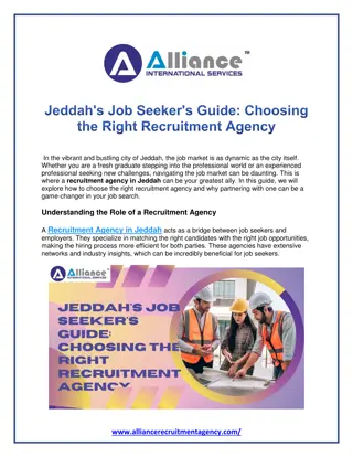 Jeddah's Job Seeker's Guide Choosing the Right Recruitment Agency