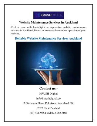 Website Maintenance Services in Auckland