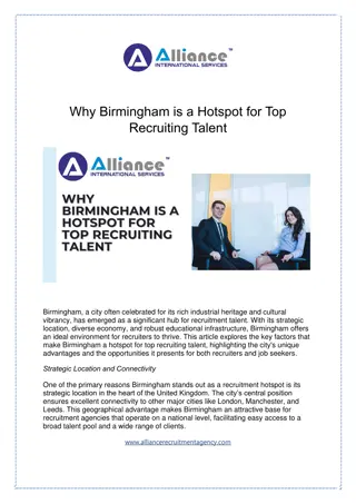 Why Birmingham is a Hotspot for Top Recruiting Talent