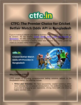 Discover the Best Cricket Betfair Match Odds API in Bangladesh