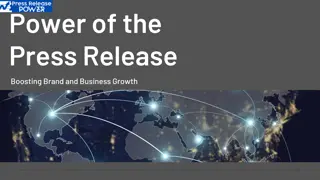 Power of the Press Release: Boosting Brand and Business Growth