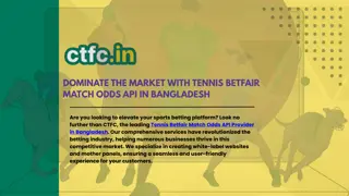 Tennis Betfair Match Odds API in Bangladesh