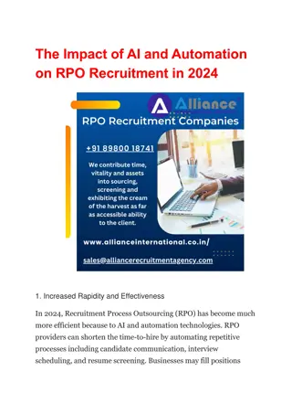 The Impact of AI and Automation on RPO Recruitment in 2024