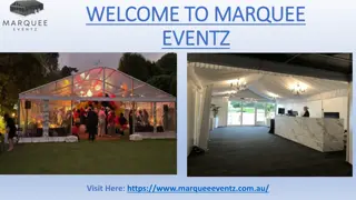 Marquees for Events | Marquee Eventz Australia