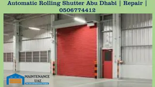 Automatic Rolling Shutter Abu Dhabi | Repair | 0506774412