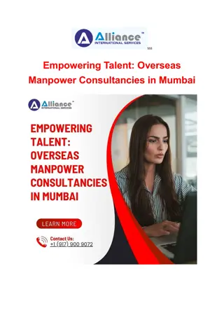 Empowering Talent: Overseas Manpower Consultancies in Mumbai