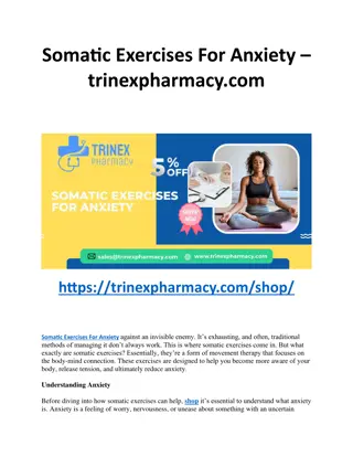 Somatic Exercises for Anxiety - trinexpharmacy.com