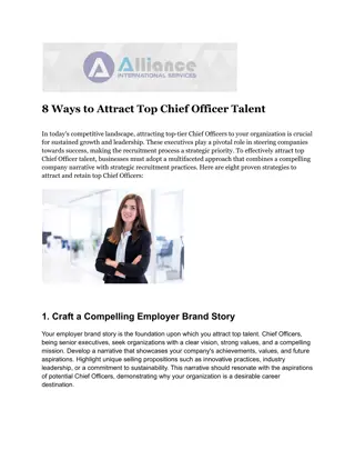 8 Ways to Attract Top Chief Officer Talent