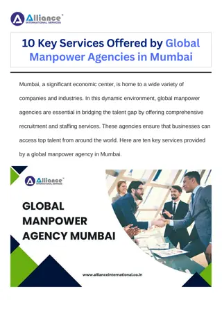 10 Key Services Offered by Global Manpower Agencies in Mumbai