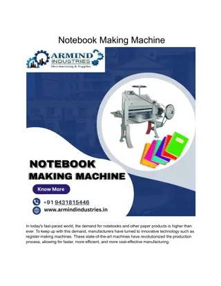 Notebook Making Machine pdf