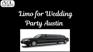 Elegant Limo for Your Austin Wedding Party