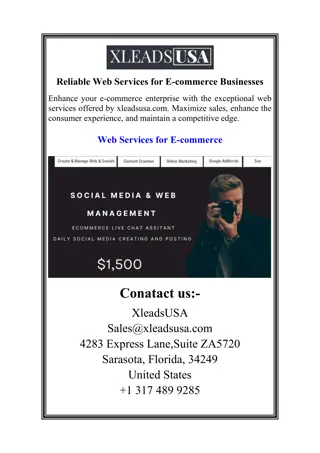 Reliable Web Services for E-commerce Businesses