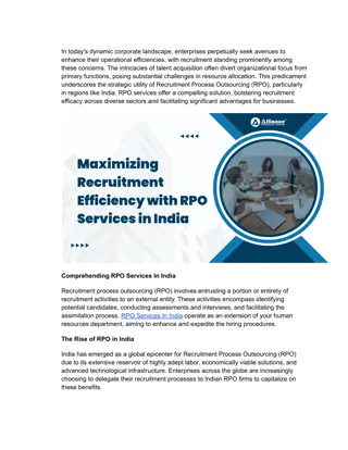 Maximizing Recruitment Efficiency with RPO Services in India