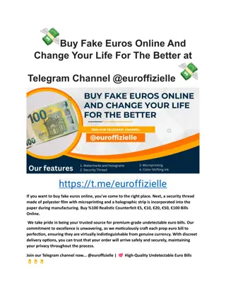 Buy Fake Euros Online And Change Your Life For The Better at Telegram Channel
