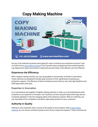 Copy Making Machine pdf