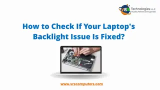 How to Check If Your Laptop's Backlight Issue Is Fixed?