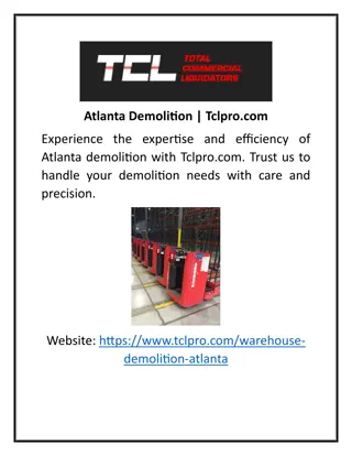 Atlanta Demolition | Tclpro.com