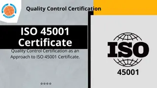 ISO 45001 Certificate | Quality Control Certification
