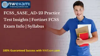 FCSS_SASE_AD-23 Practice Test Insights | Fortinet FCSS Exam Info | Syllabus