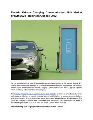 Electric Vehicle Charging Communication Unit Market growth 2023 Outlook 2032