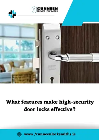 What features make high-security door locks effective